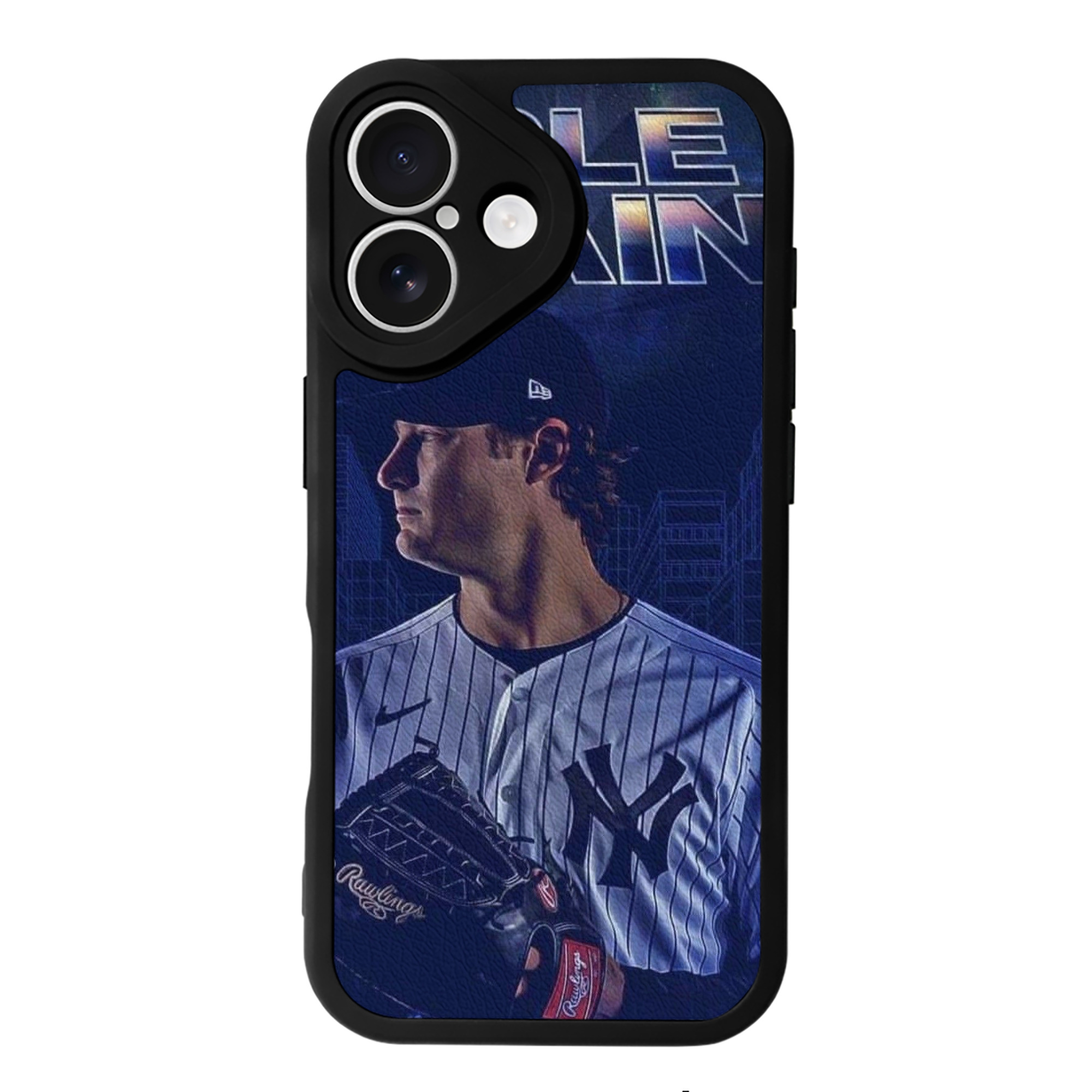 Gerrit Cole 16 IPhone 16 Silicone Leather Case – UV Print, Lambskin Texture – Perfect Fit, Wireless Charging Compatible, Scratch Resistant, Precise Cutouts – Stylish Protection For IPhone 16